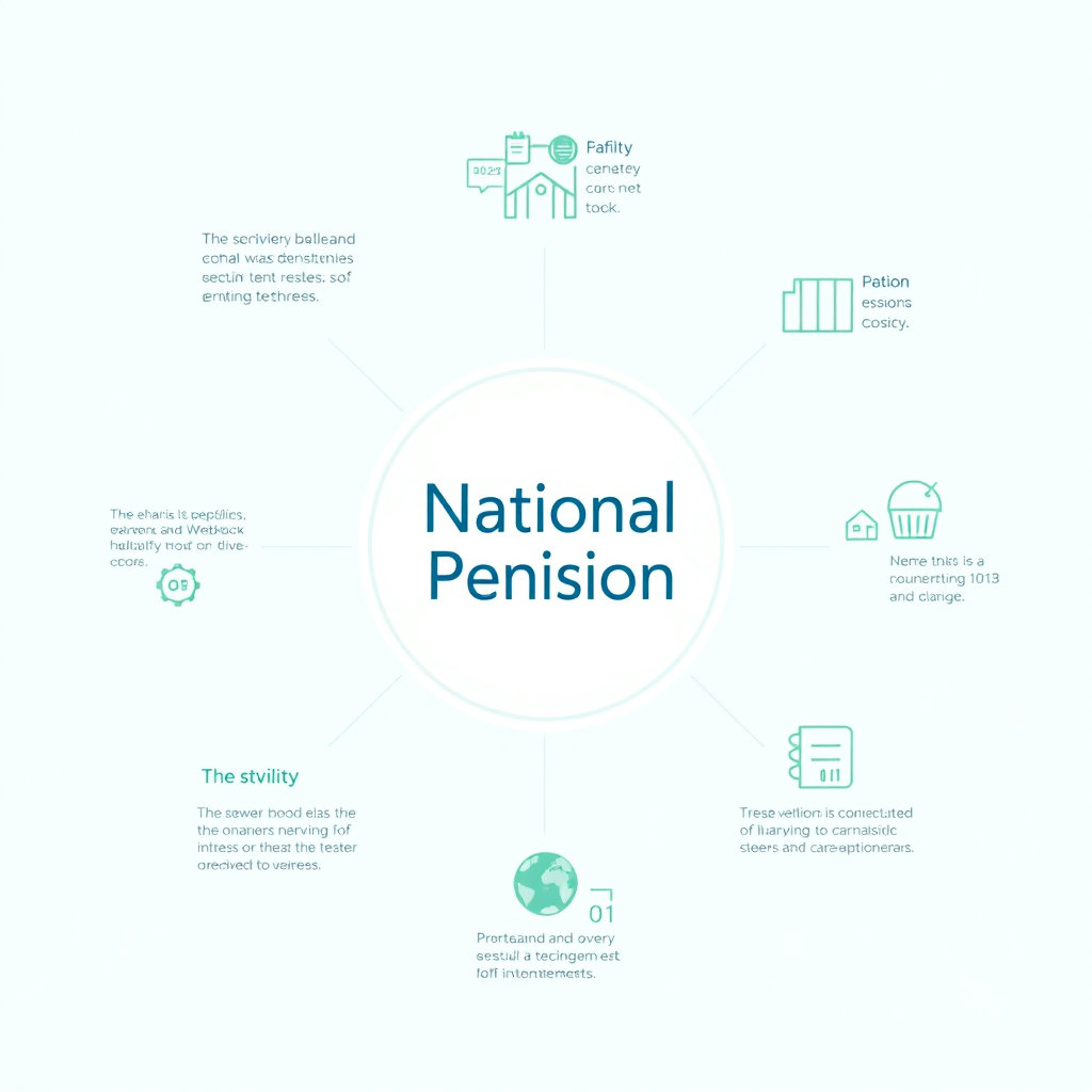 국민연금 마크와 함께 명확하고 간결한 인포그래픽 요소가 강조된 디자인. 정보 전달에 초점을 맞춘 깔끔하고 이해하기 쉬운 비주얼.