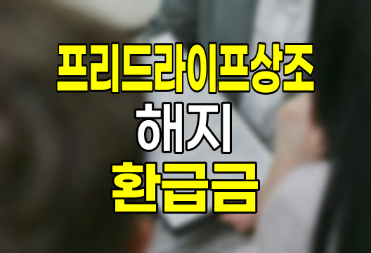 프리드라이프상조 해지, 절차와 환급금 이해하기