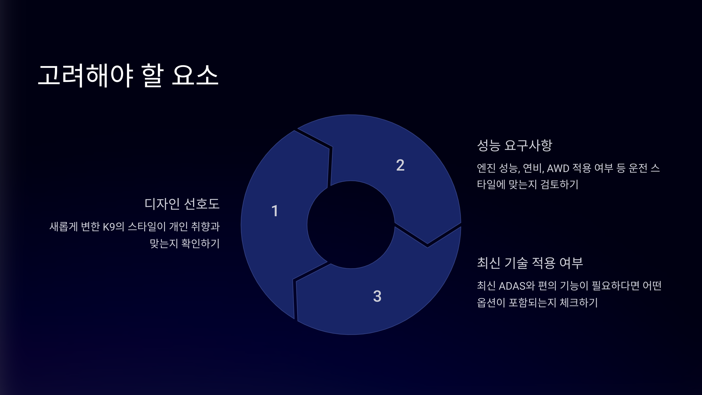 고려해야 할 요소