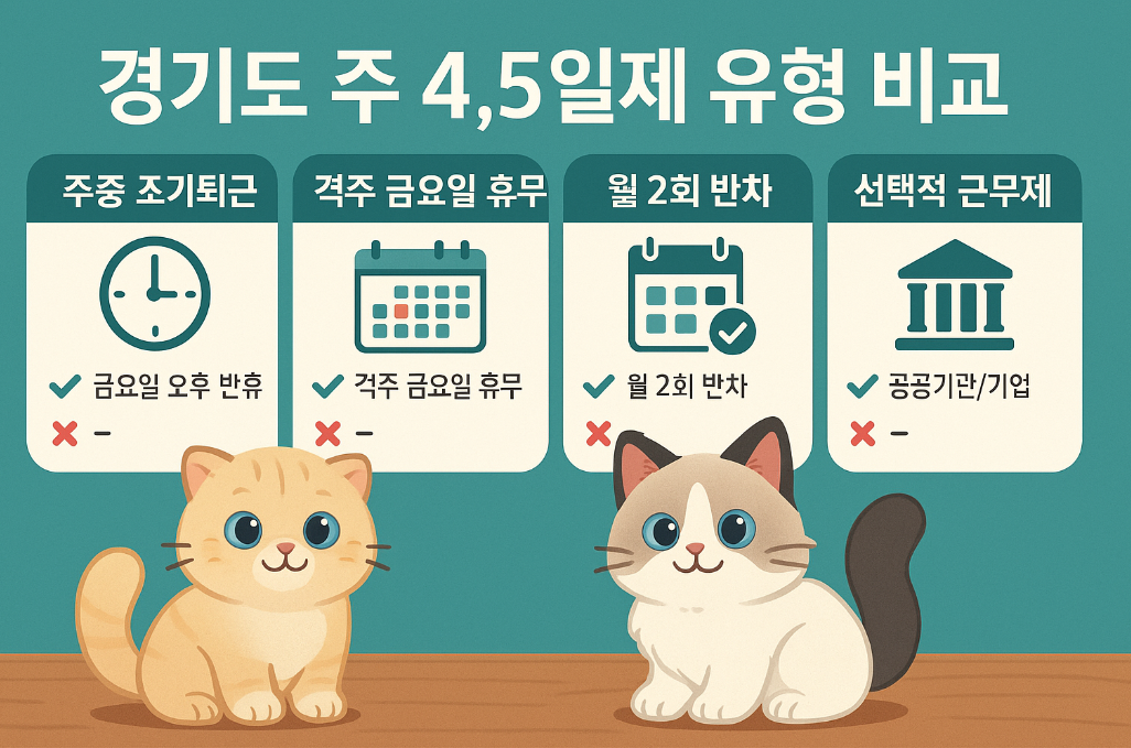 경기도 주 4.5일제, 우리 회사엔 어떤 유형이 맞을까?