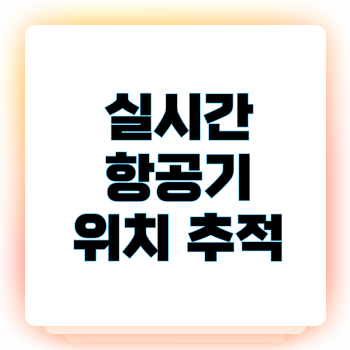 실시간 항공기 위치 추적