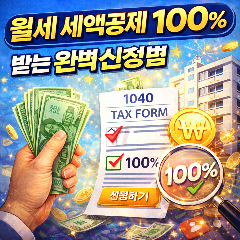 월세 세액공제 100% 받으러 가기