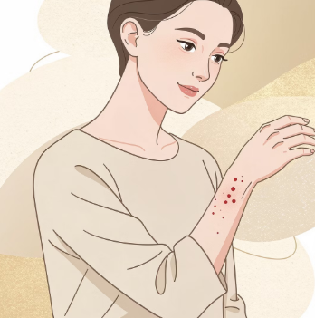 피부에 붉은 반점이 생기는 이유