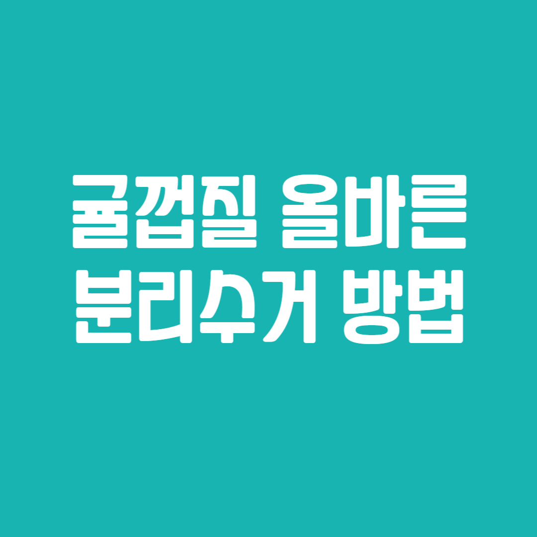 귤껍질 올바른 분리수거 방법
