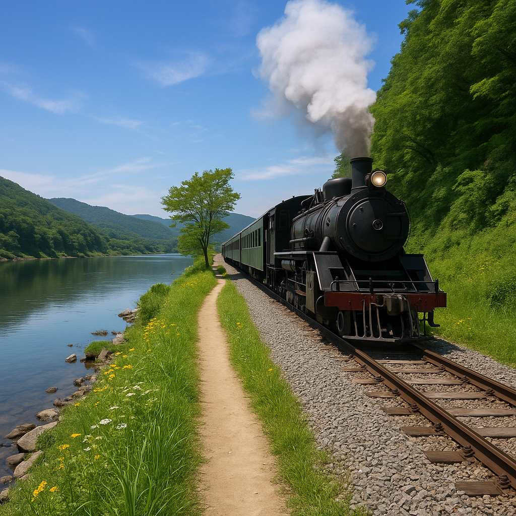 전남 곡성 섬진강 기차길