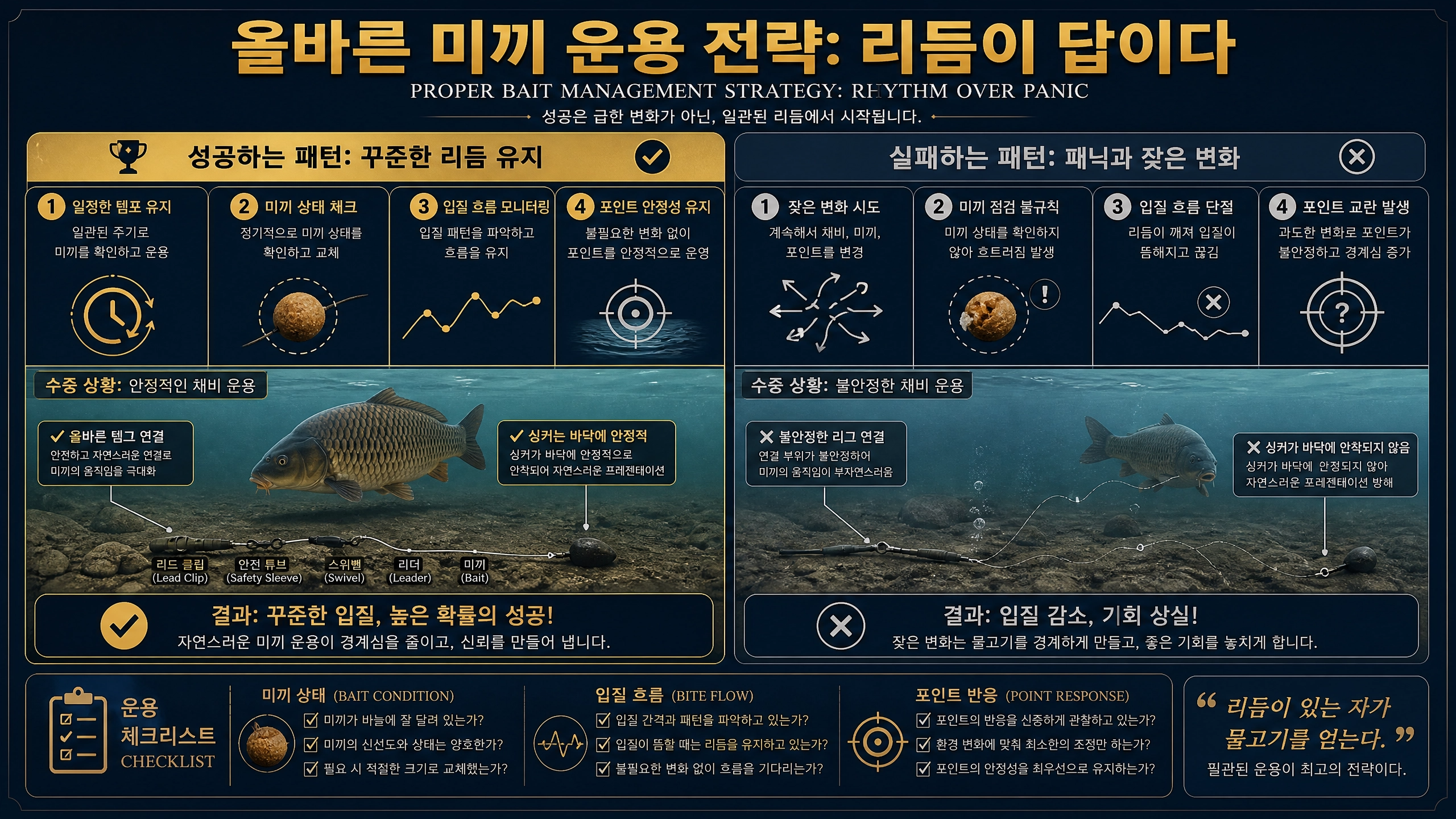 미끼 운용 가이드