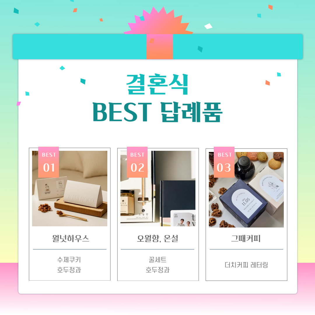 결혼식 답례품