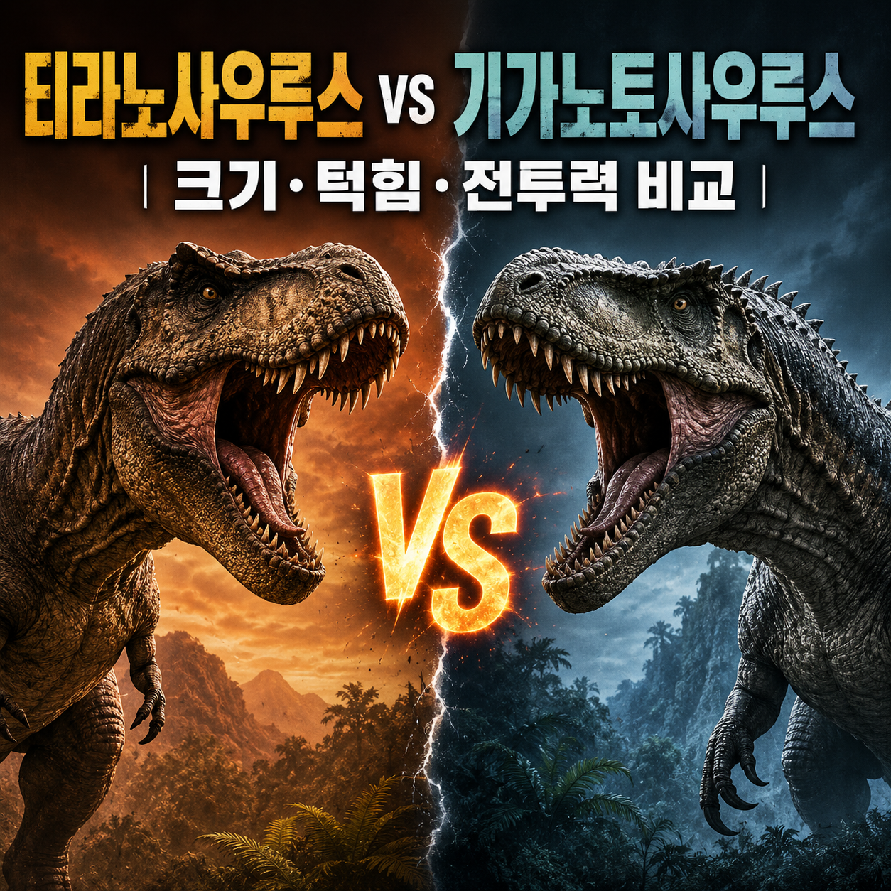 티라노사우루스 vs 기가노토사우루스