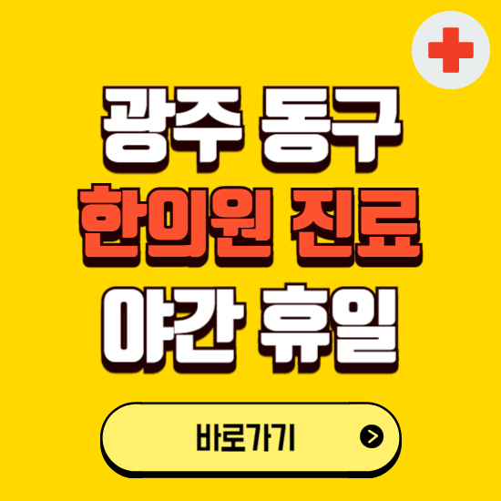 광주 동구 야간 휴일 한의원 한방병원 찾기 ❘ 24시 일요일 주말 연휴 응급진료 추천 잘하는 곳