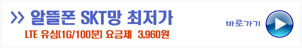 알뜰폰 SKT망 최저가 바로가기