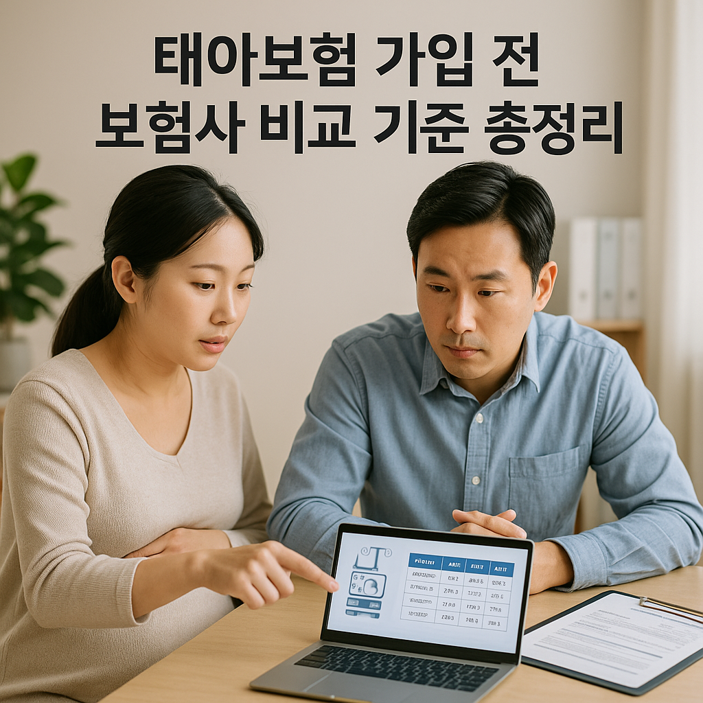태아보험 가입 전 보험사 비교 기준 총정리