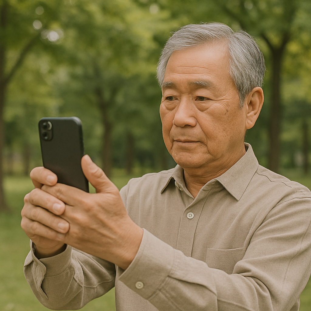 스마트폰으로 인물 사진 촬영