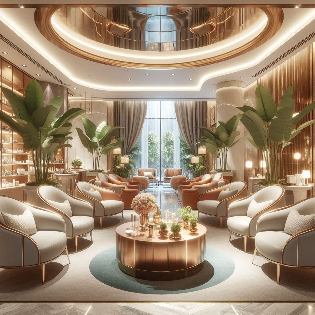 피부,체형관리 샵 배경