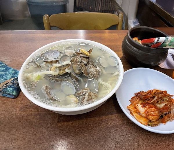 이가바지락칼국수