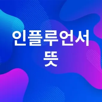 인플루언서 뜻 유래 의미 활용방법_31