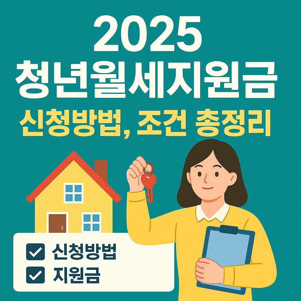 2025년 청년월세지원금 신청방법, 조건 총정리라고 쓰인 이미지
