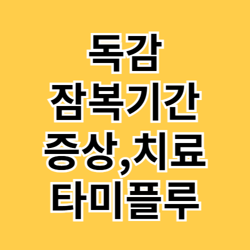 독감 잠복기간
