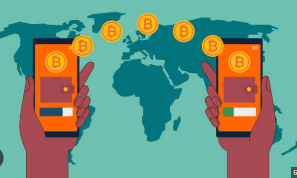 스마트폰을 이용한 해외 결제와 송금 과정을 나타낸 일러스트