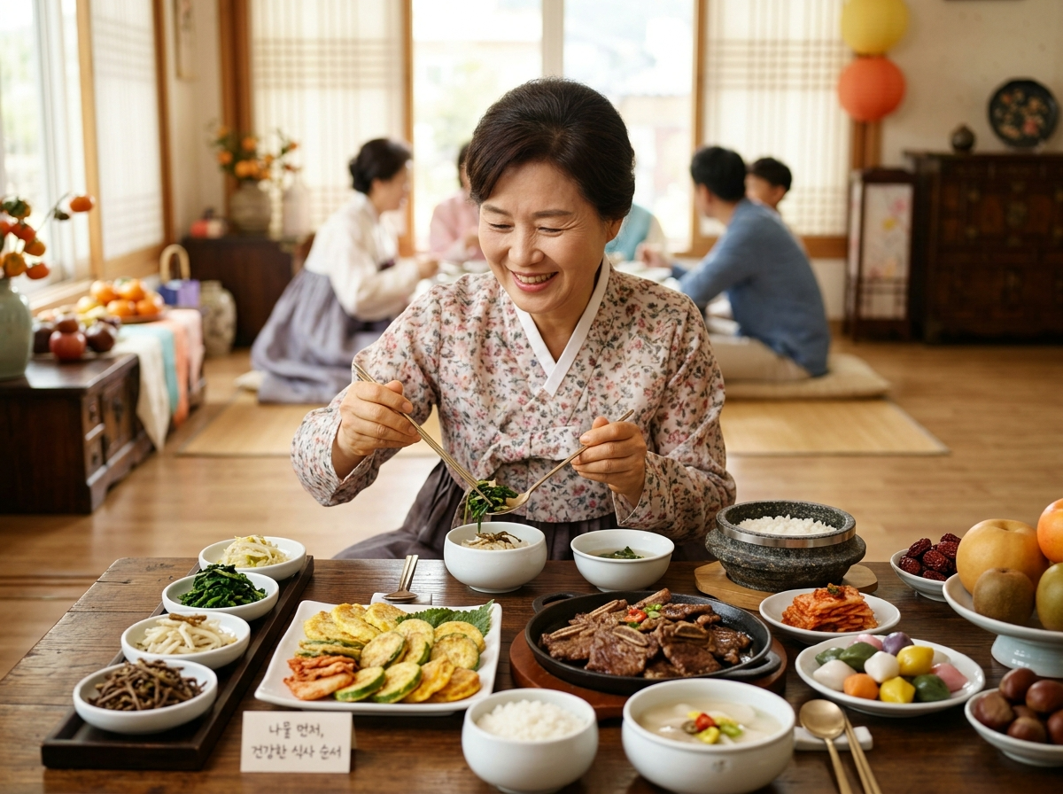 식사 순서 혈당 나물 먼저 먹기