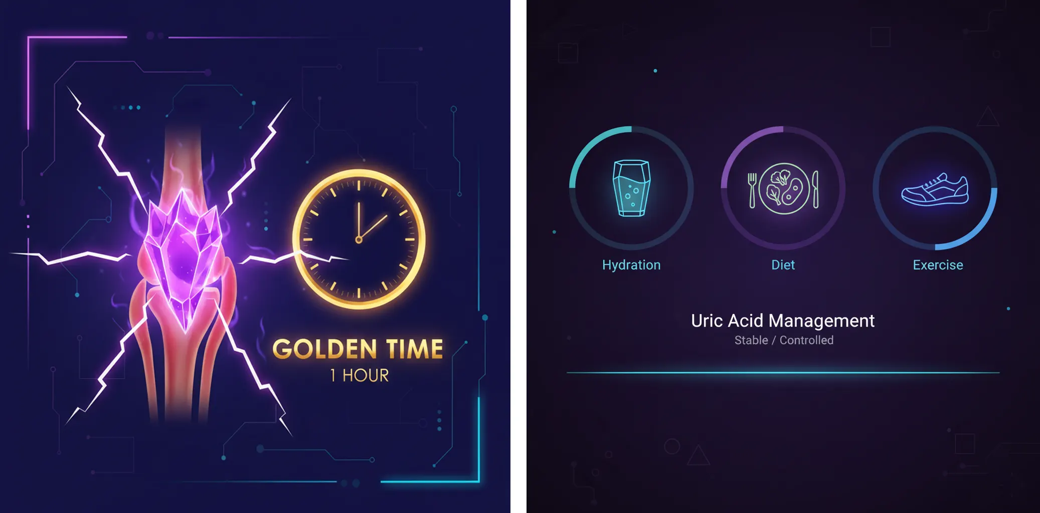 급성 통풍 발작 시 통증을 빠르게 줄이는 방법