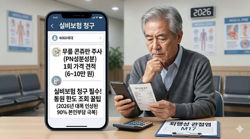 일반 연골주사 콘쥬란 주사 가격