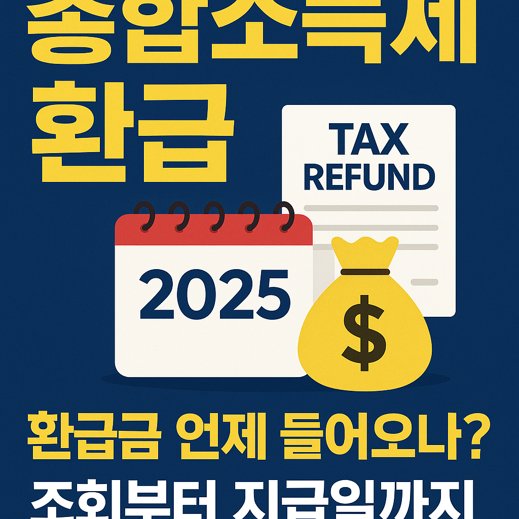 종합소득세 환급 언제 들어오나? 2025 환급금 조회부터 지급일까지 완벽 안내