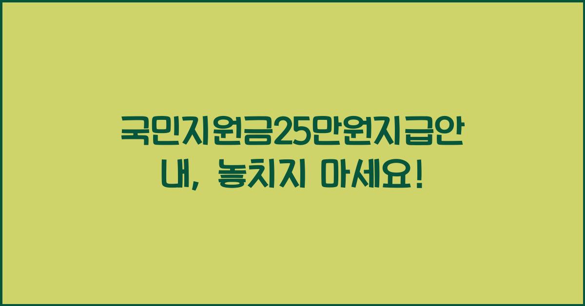 국민지원금25만원지급안내