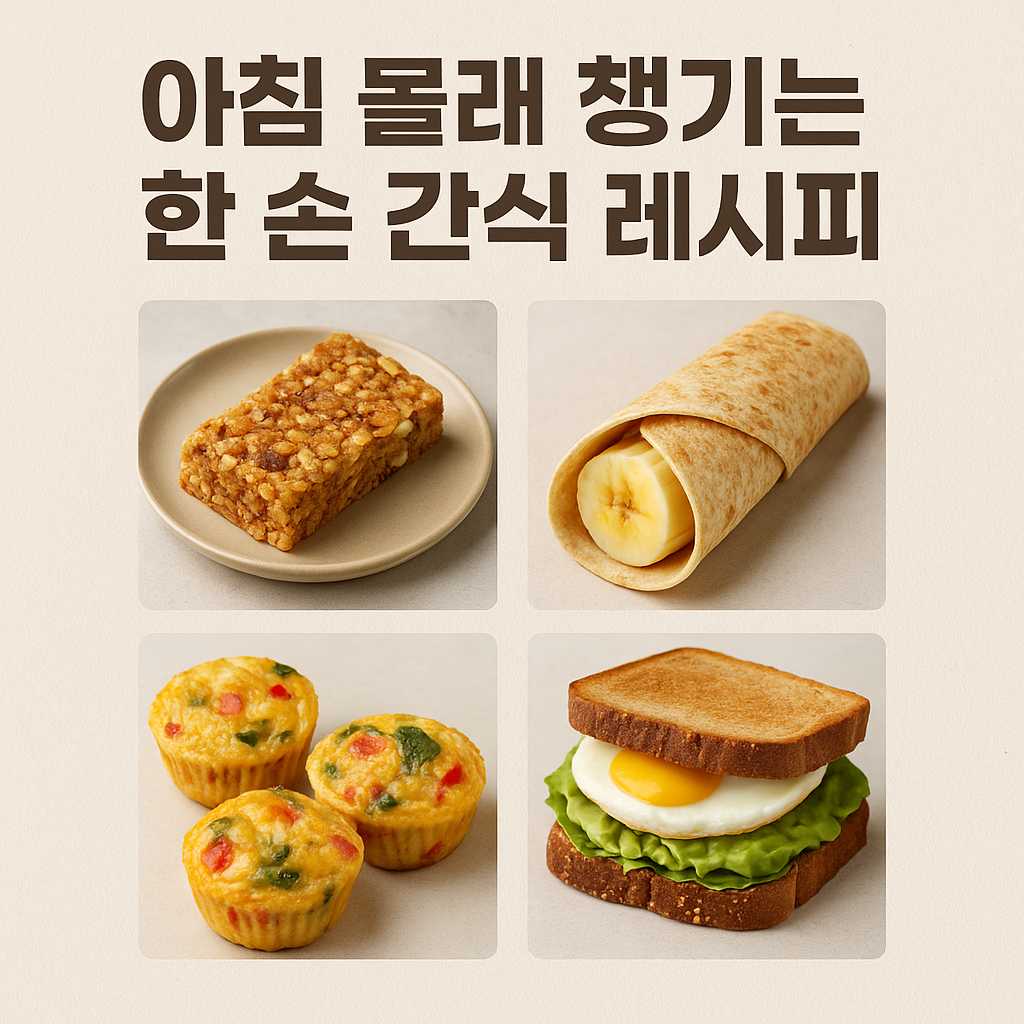 아침 몰래 챙기는 한 손 간식 레시피-1
