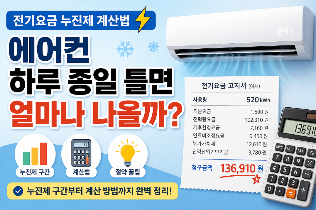 전기요금 누진제 완벽 정리, 에어컨 오래 켜도 괜찮을까