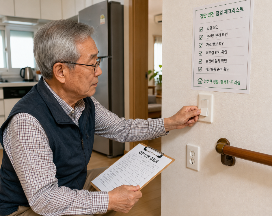낙상 사고 예방을 위한 집안 위험 장소