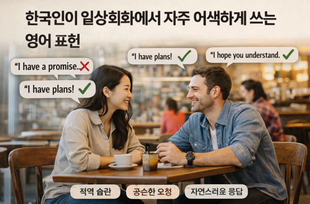 한국인이 일상회화에서 자주 어색하게 쓰는 영어표현 10가지