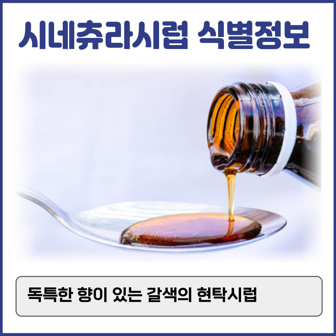 시네츄라시럽 식별정보