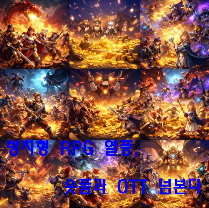 방치형 RPG 열풍, 숏폼과 OTT 넘본다