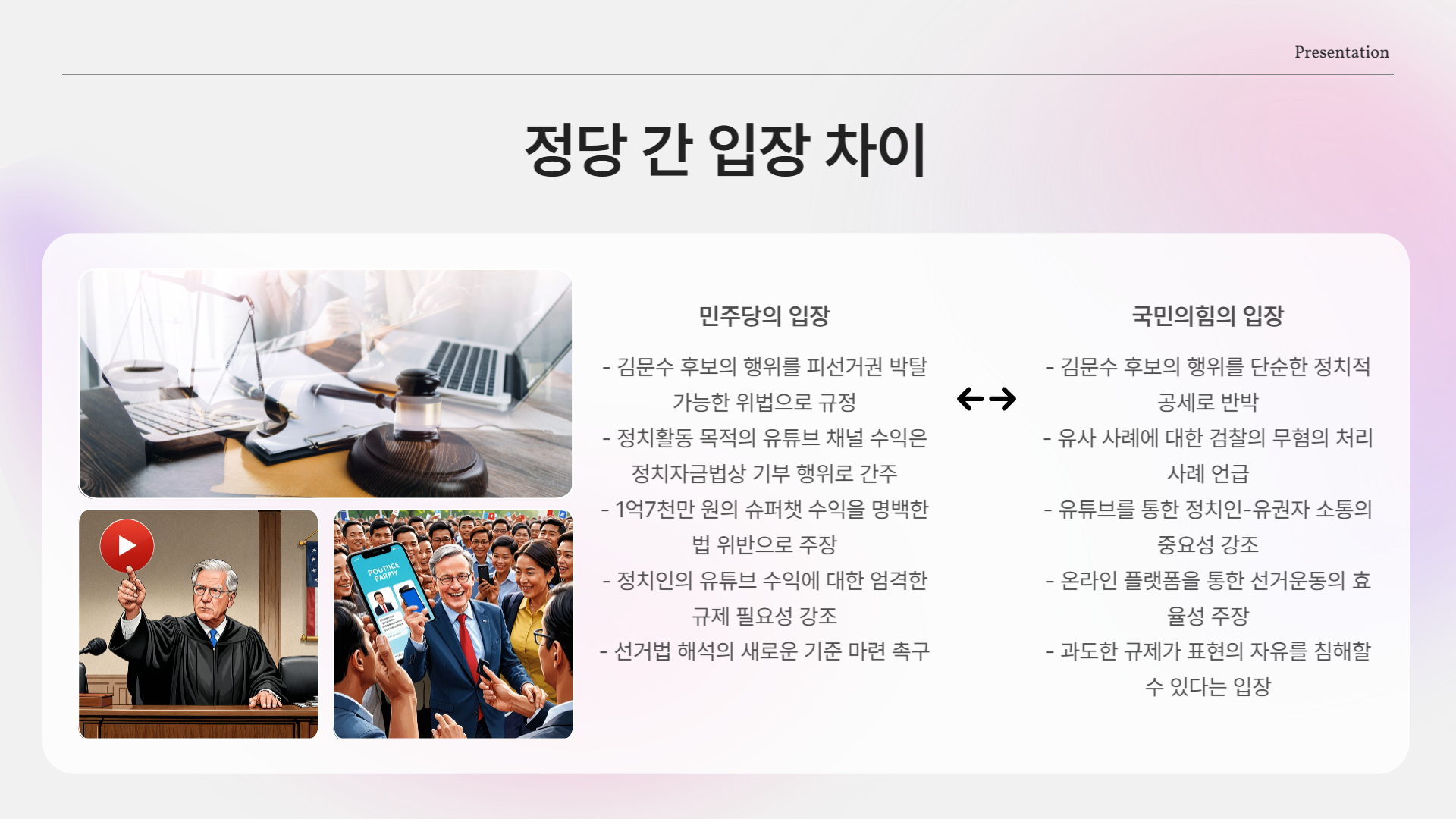 국민의힘 vs 민주당 입장차