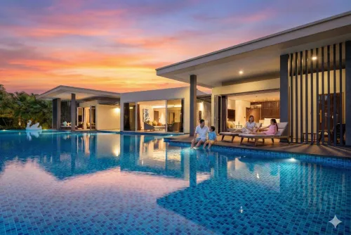 푸꾸옥-가족-선셋-휴식-뒷모습