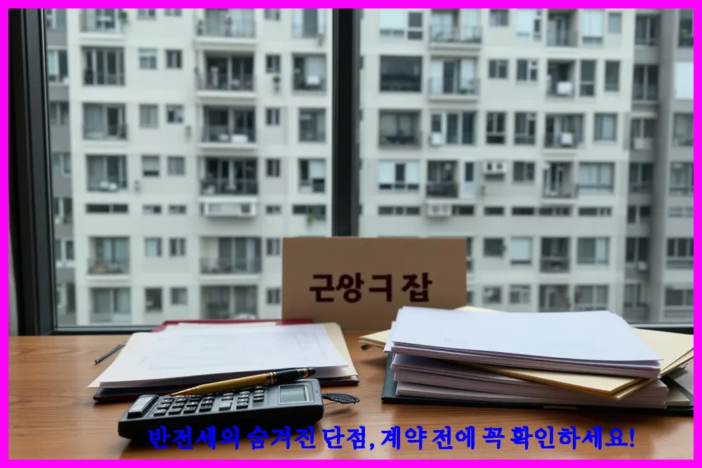 반전세의 숨겨진 단점, 계약 전에 꼭 확인하세요!