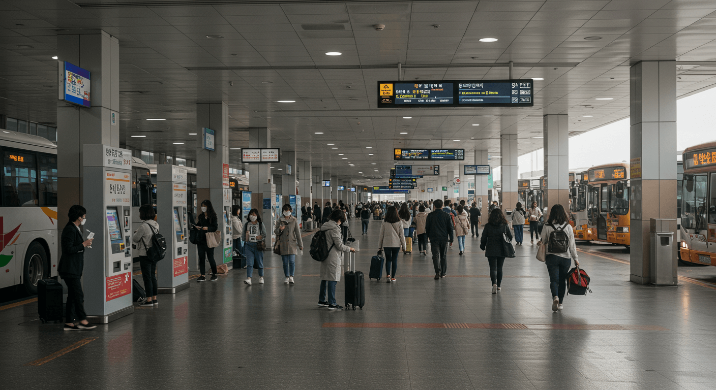 광주광역시 동구 학동 민생회복지원금 터미널 모습