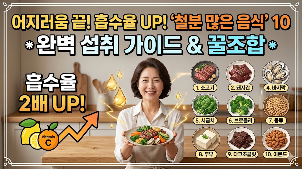 철분 많은 음식