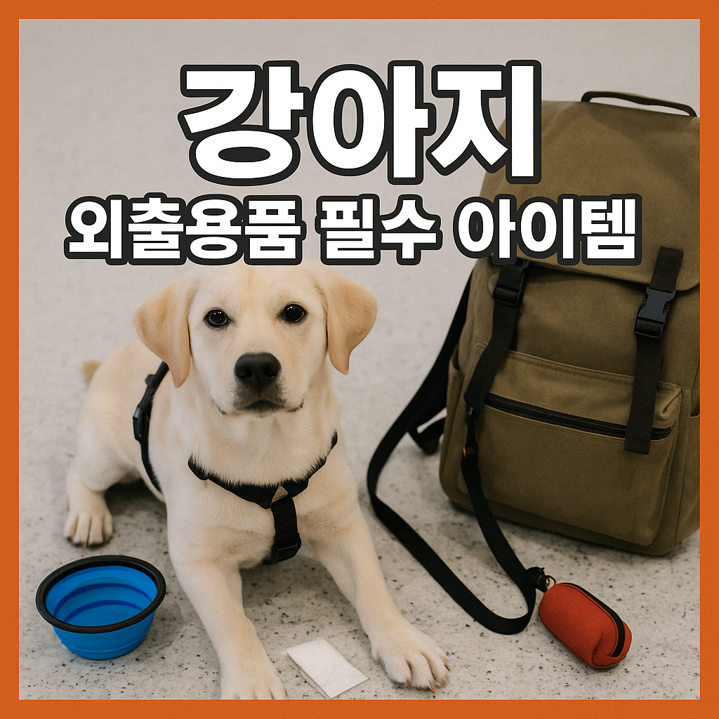 강아지 외출용품 필수 아이템