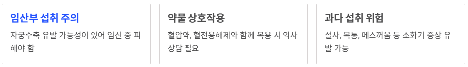 우슬즙 부작용 및 주의사항