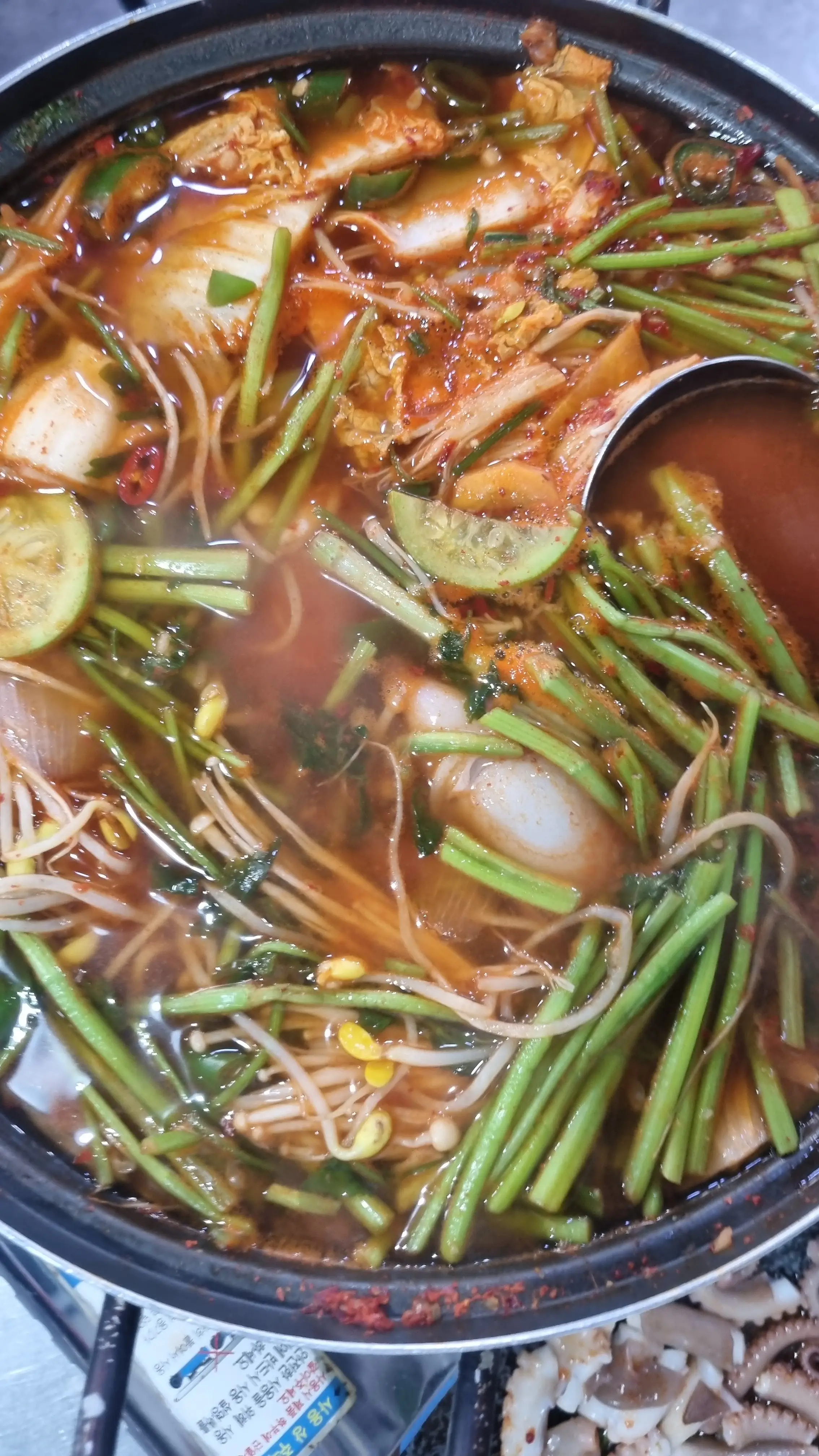 [군자 힘찬갯벌낙지] 산낙지전골과 참소라 제대로 즐긴 후기