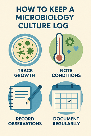 미생물 배양 일지 작성법 관련 사진