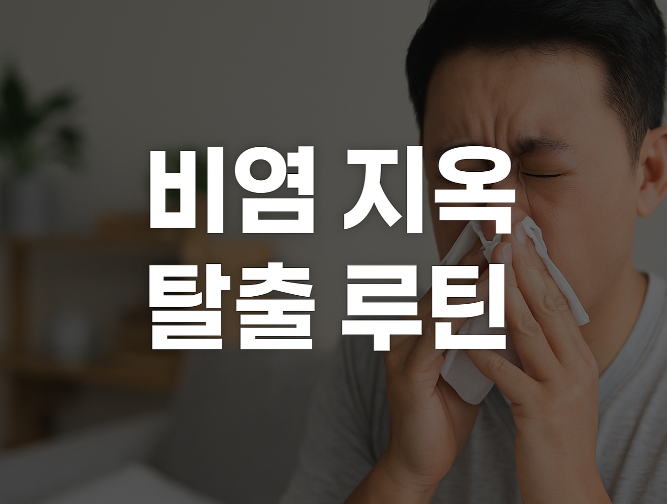 비염 지옥 탈출 루틴으로 코막힘과 재채기 완화