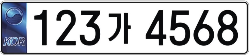 신형 번호판