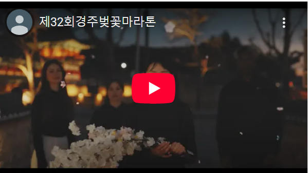 경주벚꽃마라톤-유튜브영상
