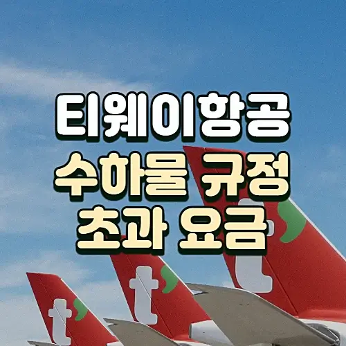 티웨이항공-기내-및-위탁수하물-규정-개수-무게-초과-요금