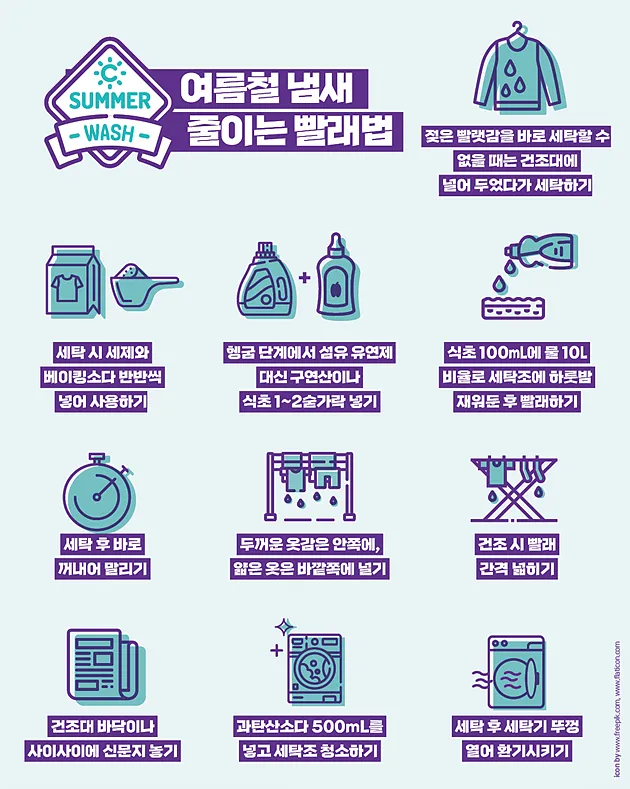 여름철 빨래 쉰내 곰팡이 완벽 제거 식초 소독 꿀팁과 세탁법 베스트 관리_6