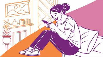 청년도약계좌 안내를 스마트폰은로 검색하는 청년