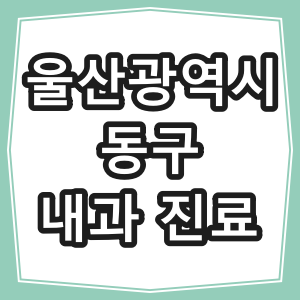 울산광역시 동구 호흡기 내과 진료 하는 동네병원