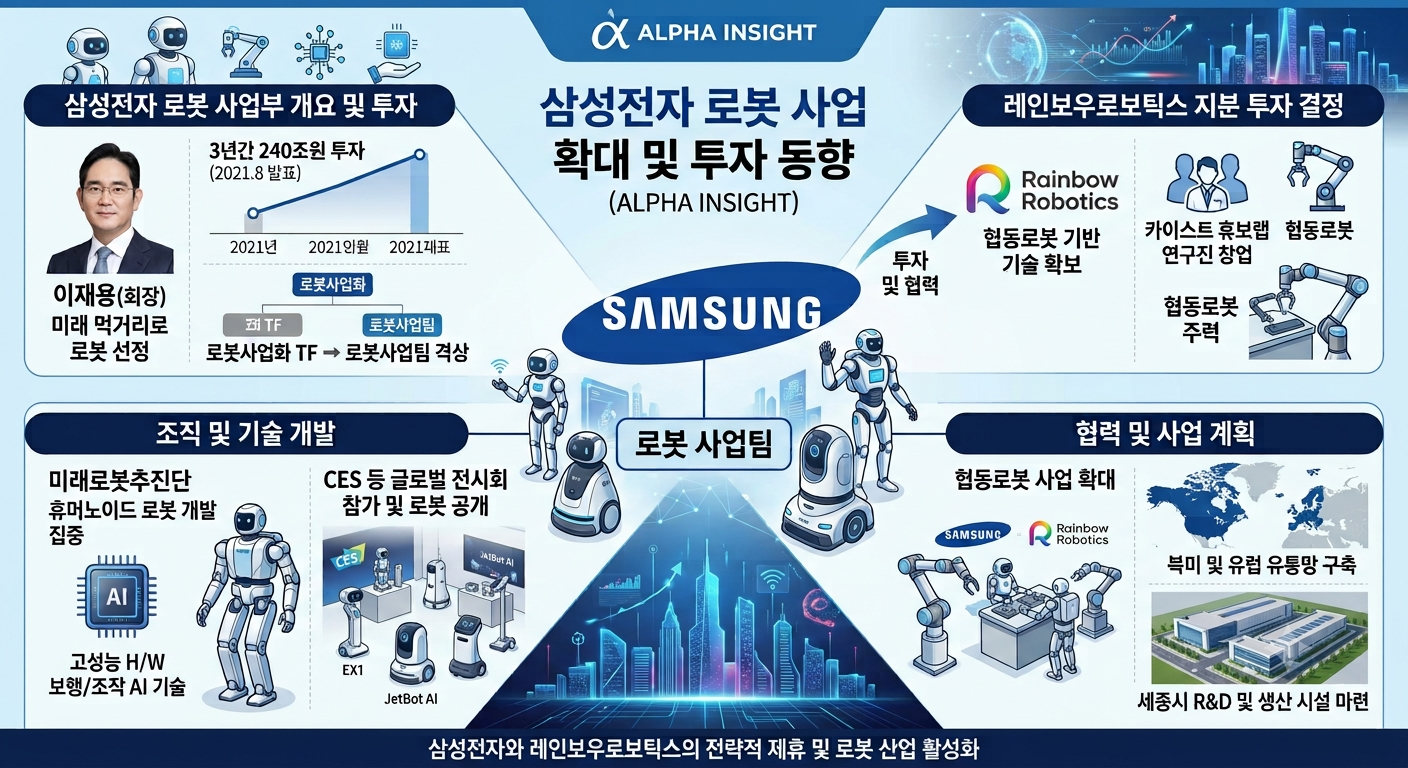 삼성전자는 왜 '로봇'에 진심일까? 레인보우로보틱스 최대주주 등극부터 휴머노이드 전략까지
